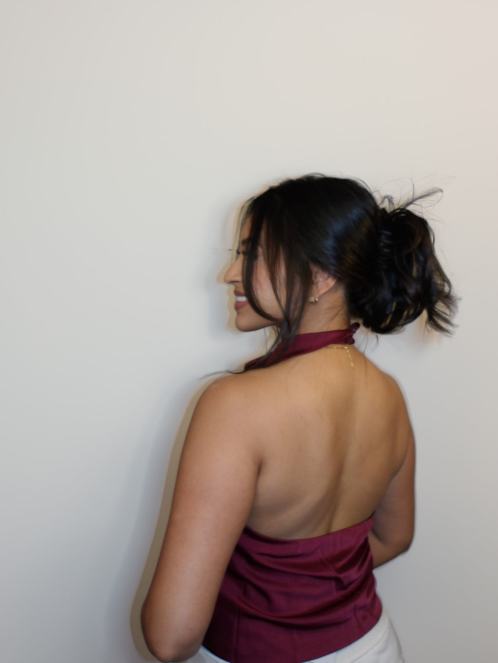 Moonlight Blouse Burgandy