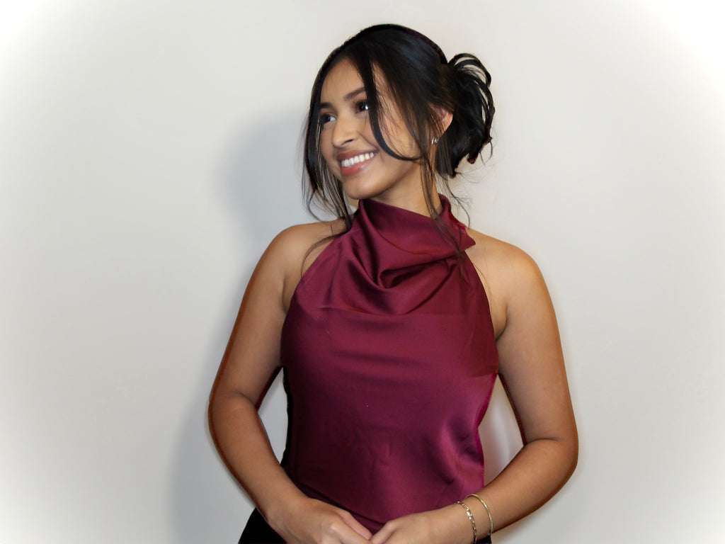 Moonlight Blouse Burgandy