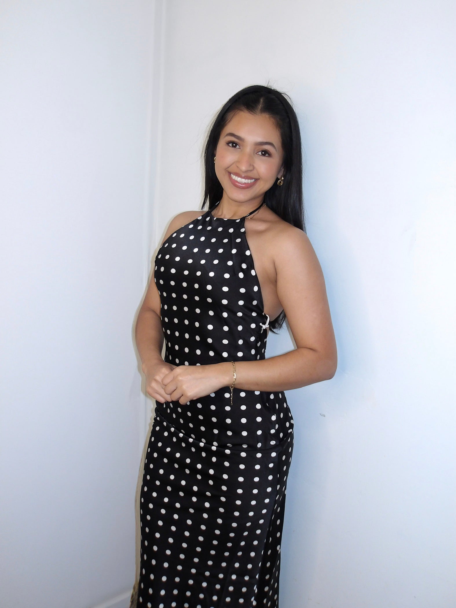 Shelly Polka Dot Maxi Dress
