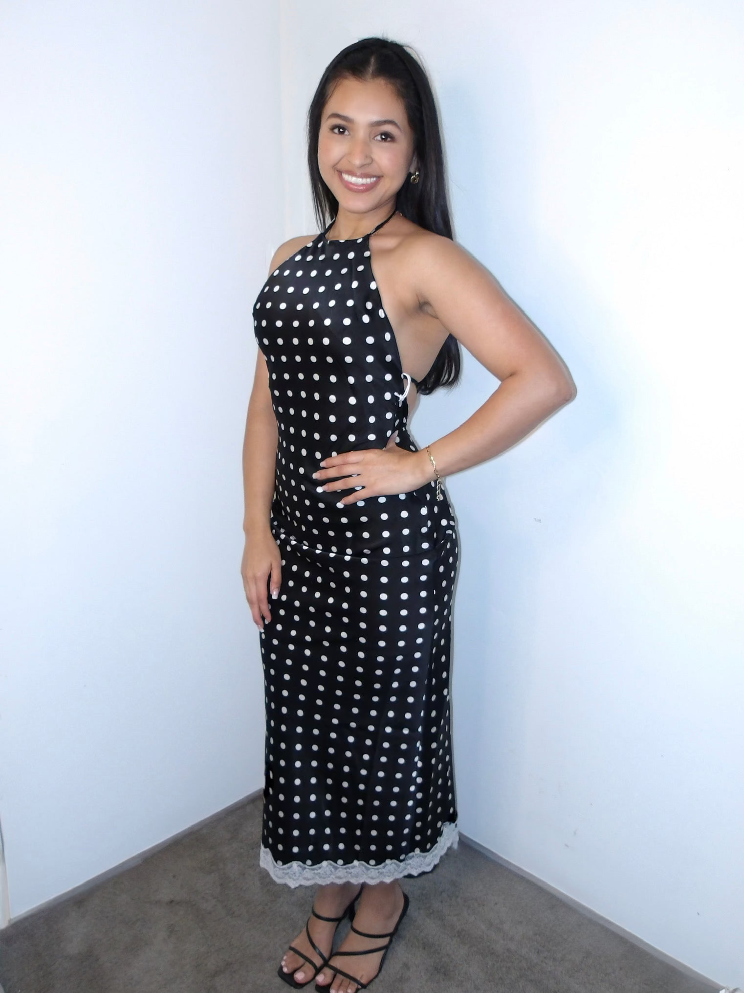Shelly Polka Dot Maxi Dress